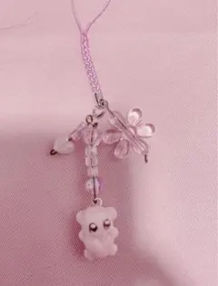 ハンドメイド くまのキーホルダー