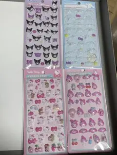 ボンボンドロップシール風　4枚セット