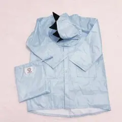 レインコート　110 恐竜　ライトブルー