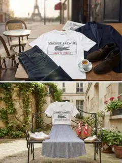 LACOSTE ラコステ 半袖Tシャツ ホワイト ユニセックス Mの私でもれますのサムネイル