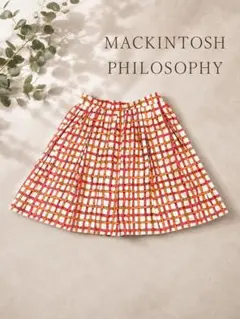 MACKINTOSH PHILOSOPHY ベルト柄 フレアスカート 38のサムネイル
