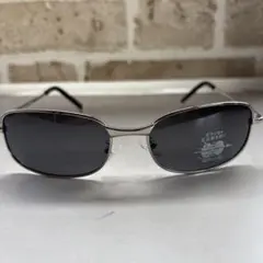 【新品・未使用】シルバーオーバルサングラス グレーレンズ　偏光レンズ　運転　釣り