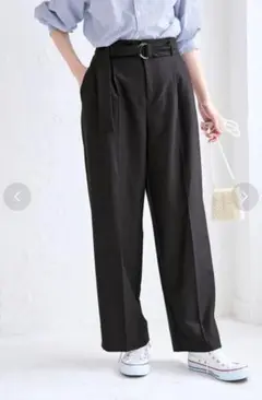 ロペピクニック　タックワイドパンツ