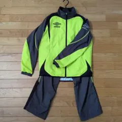 umbro ジャージ・パンツセット 蛍光イエロー/グレー　メンズSサイズ