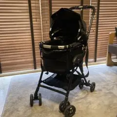 compet milimili ペット用カート ブラック 4輪 折りたたみ式のサムネイル