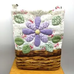 パッチワークショルダーバッグ☆スマホポシェット☆ハンドメイド