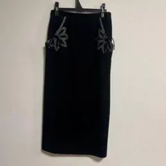 ミズレイコ　Ms.REIKO 11号　ブラックスカート　ポケット付き