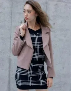 LIP SERVICE スウェードライダースジャケット