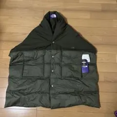 新品タグ付きザノースフェイスパープルレーベルダウンマフラー黒 新品タグ付きザノースフェイスパープルレーベルダウンマフラー黒