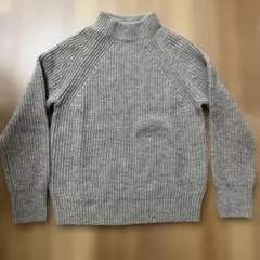 最終値下げです♪無印良品ヤク入りウール畦編みモックネックセーター　Mサイズ