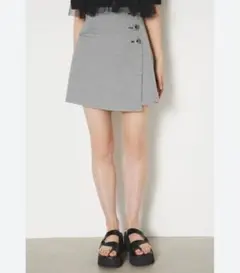 【美品】リエンダ rienda ボタンラップハイウエスト　ショートパンツ S