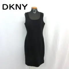 237○ DKNY ノースリーブミニワンピース 黒白チェック P2 - メルカリ