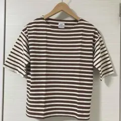 coenボーダーカットソー5分袖