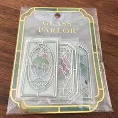 グラスパーラー　ステッカー　シマエナガ　和柄　抹茶　新品未開封