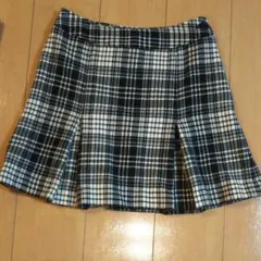 OZOC チェックミニスカート プリーツスカート