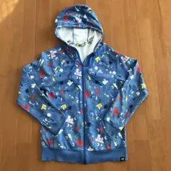 adidas 多色柄 フード付きパーカー XL