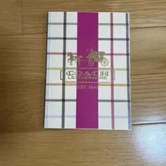 COACH ノート チェック柄 ピンクのサムネイル