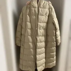 HIROKO BIS ベージュロングダウンジャケット