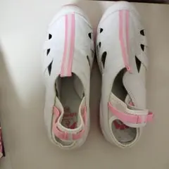 ナース・オフィスサンダル ホワイト/ピンク　ナースシューズ