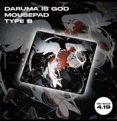 CR だるまいずごっど だるま crazy raccoon マウスパッド