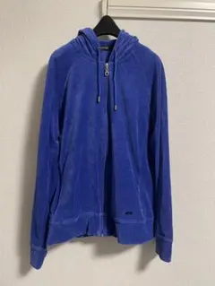 2000s BURBERRY BLACK LABEL ベロアパーカー