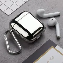Airpods メタリック　メッキ　ハードケースカバー カバー 保護 メタル