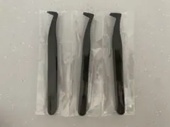 【新品・未使用・未開封】ピンセット シール交換3本セット ブラック
