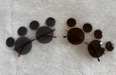 ディズニーサングラスセット ゴールド&シルバーの2個セット