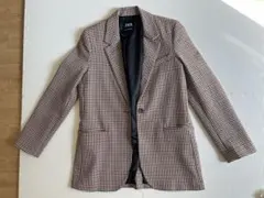 美品　ZARA ジャケット　チェック柄 M