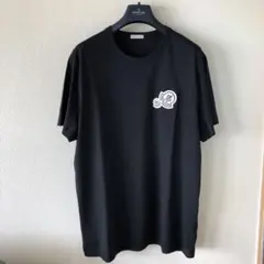 美品MONCLER Ｗワッペンブラック Tシャツ