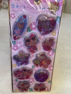 신품 미개봉 ハローキティ ウォーターinシール 日焼けキティ
