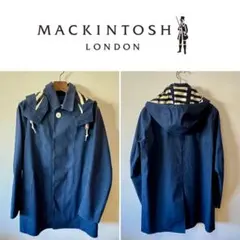 MACKINTOSH ネイビー ゴム引ステンカラーコートのサムネイル
