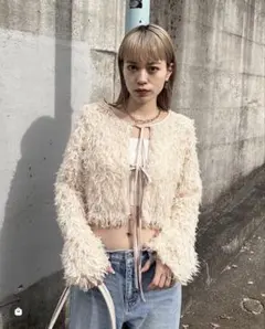 SLY 2WAY SHEER FEATHER トップス