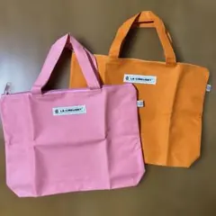 LE CREUSET トートバッグ 2点セット ピンク オレンジ