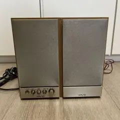 デ*ヤ様 ONKYOスピーカー シルバー/ブラウン コンパクト