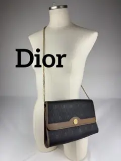 Christian Dior ハニカム柄 チェーンショルダーバッグ ヴィンテージのサムネイル
