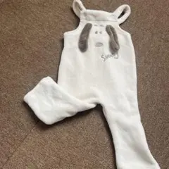 新品　Snoopy ボア サロペット ベビー