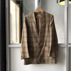 【AURALEE/オーラリー】ノーカラー ジャケット BIOTOP(ビオトープ) / WOMEN【AURALEE】DOUBLE CLOTH LINEN NO
