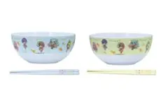 フリューくじ 初音ミク C賞コンプセット　マルチボウル&お箸セット全2種