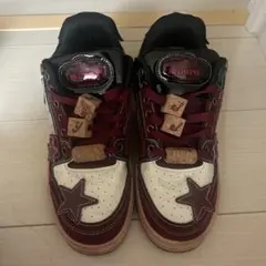 KAA KFO スニーカー ボルドー スターデザイン