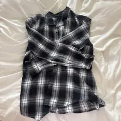 チェックシャツ ブラック&ホワイト