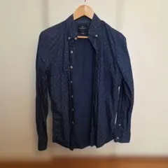 AMERICAN EAGLE OUTFITTERS ネイビー長袖シャツ