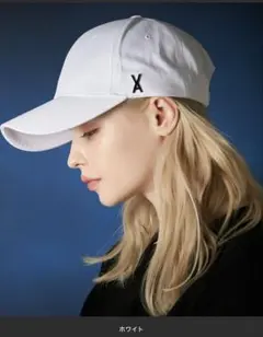 【みの様専用】バザール　スタッズ ロゴ　ベースボールキャップ　ホワイト