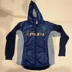 ATHLETA フード付きウィンドブレーカー ネイビー　セットアップ
