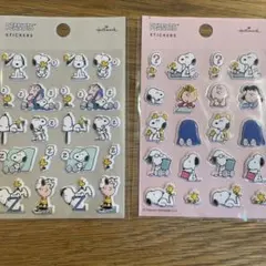 スヌーピー ぷっくりシール 2枚セット