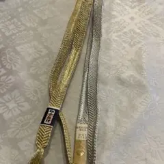 金色と銀色の帯締め