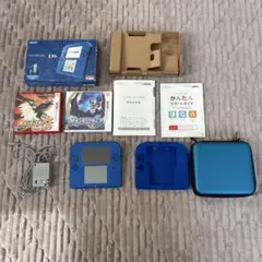 2DS青 箱あり ポケモン2本 配布ポケあり 動作OK