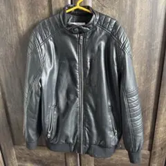 ZARA キッズ ブラックレザージャケット 9サイズ