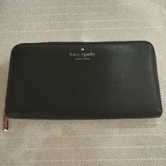 kate spade ブラックレザー 長財布