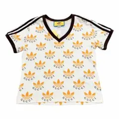 GUCCI adidas グッチ　アディダス　Tシャツ　ロゴ　レディース　S